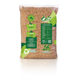Sac de granulés de bois alpin pellet bio pellet verso