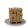 Bois de chauffage 25 cm - 1,2 m3 - 2 stères - vue 3D 180°