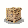 Bois de chauffage 25 cm - 1,2 m3 - 2 stères - vue 3D 315°