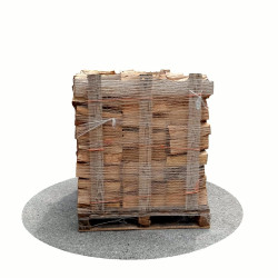 Bois de chauffage 33 cm - 1,2 m3 - 1,7 stères - vue 3D 0°