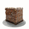 Bois de chauffage 33 cm - 1,2 m3 - 1,7 stères - vue 3D 45°