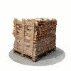 Bois de chauffage 33 cm - 1,2 m3 - 1,7 stères - vue 3D 135°