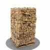 Bois de chauffage sec 40 cm - 2 m3 - 2,7 stères - vue 3D 45°