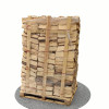 Bois de chauffage sec 40 cm - 2 m3 - 2,7 stères - vue 3D 90°