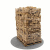 Bois de chauffage sec 40 cm - 2 m3 - 2,7 stères - vue 3D 225°