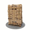 Bois de chauffage sec 40 cm - 2 m3 - 2,7 stères - vue 3D 270°