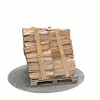 Bois de chauffage 50 cm - 1,2 m3 - 1,5 stères - vue 3D 180°