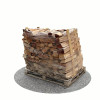 Bois de chauffage 50 cm - 1,2 m3 - 1,5 stères - vue 3D 225°