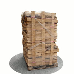 Bois de chauffage sec 50 cm - 2 m3 - 2,5 stères - vue 3D 0°