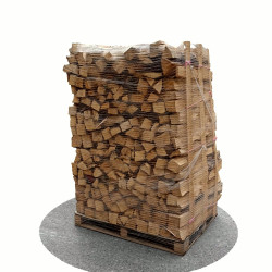 Bois de chauffage sec 50 cm - 2 m3 - 2,5 stères - vue 3D 45°
