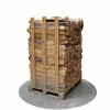 Bois de chauffage sec 50 cm - 2 m3 - 2,5 stères - vue 3D 135°