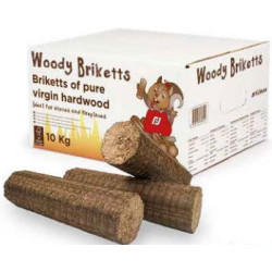 Carton de 10 kg - bûches compressées PREMIUM