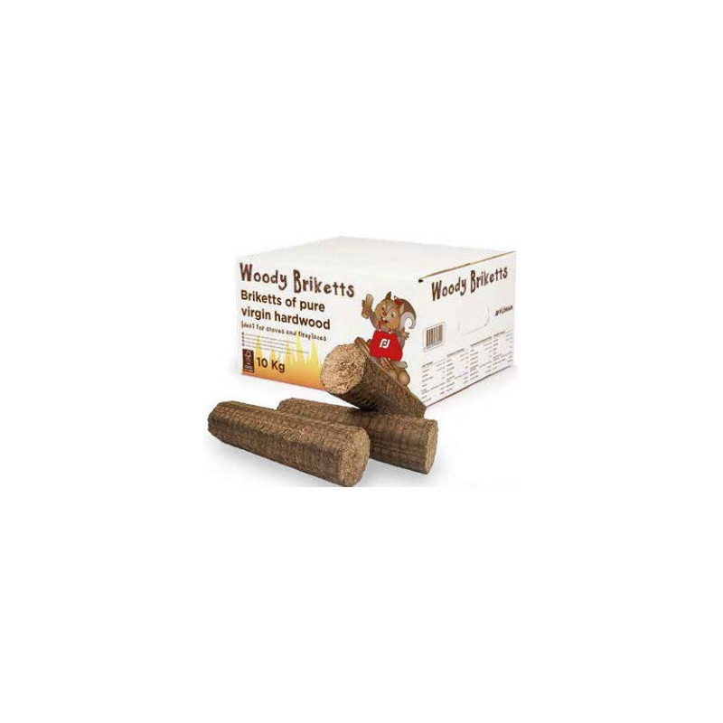 Carton de 10 kg - bûches compressées PREMIUM